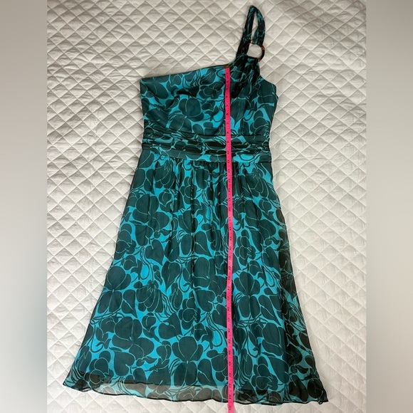 Milly of New York 100% Silk One Shoulder Dress Size 4 - Picture 5 of 10
